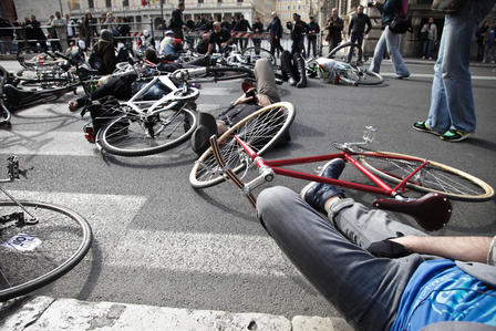 Flash Mob in bicicletta