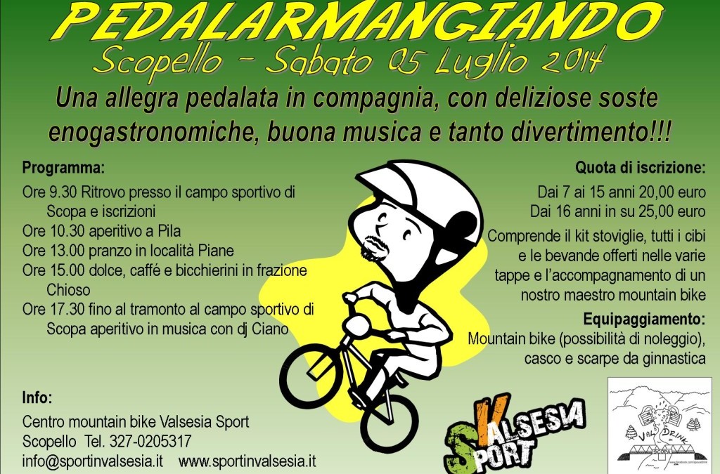 [EVENTI] Pedalar… Mangiando! (in Valsesia)