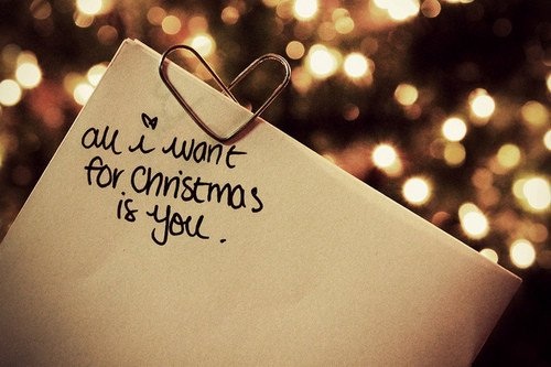 All i want for christmas is you!